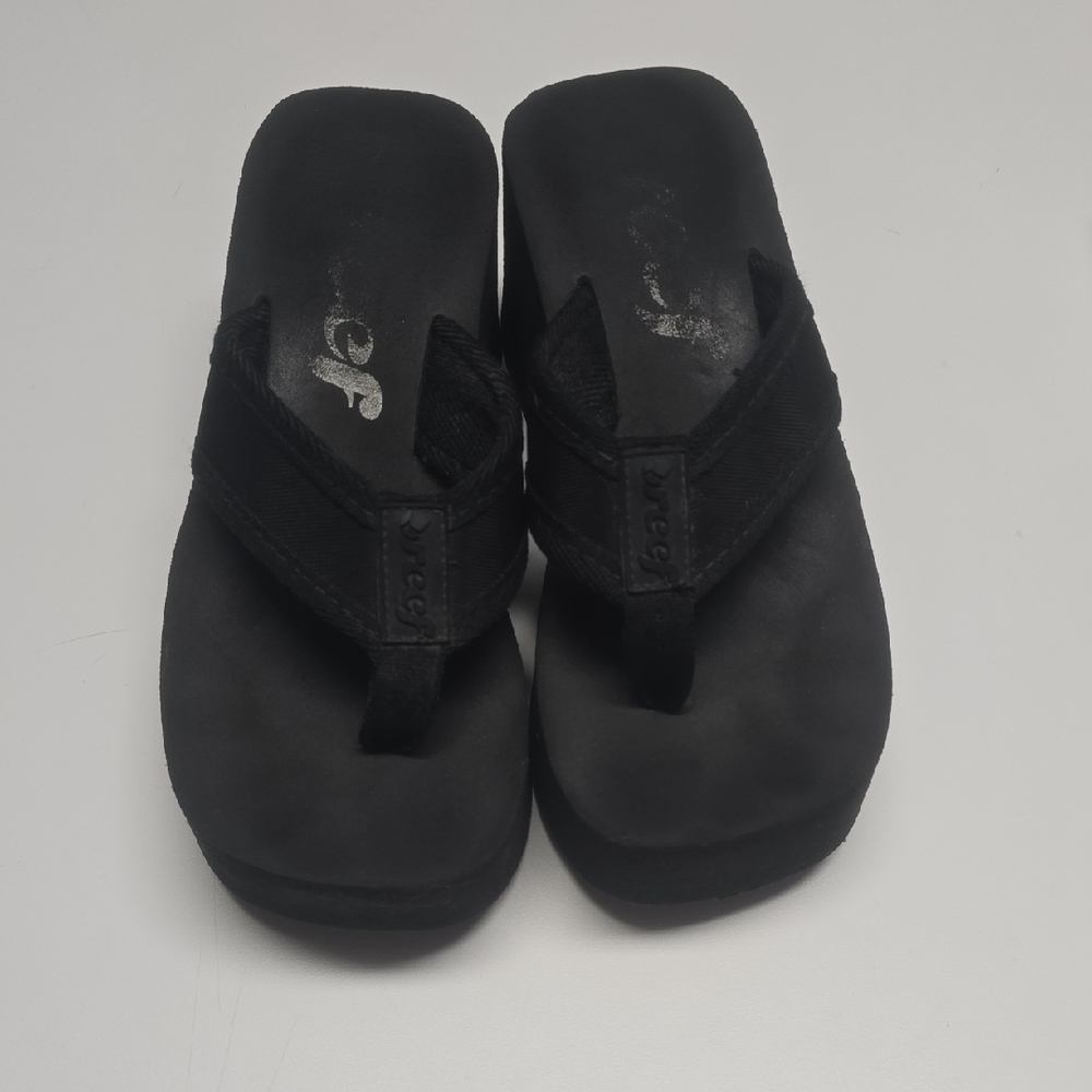 Reef Black Platform Women's Shoes